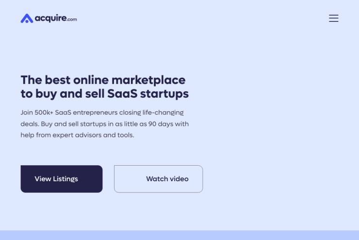 Uma plataforma prática para quem quer comprar ou vender startups