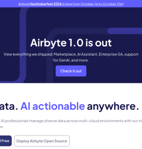 Uma plataforma de integração de dados open-source que facilita a conexão e a movimentação de informações entre diferentes fontes e destinos.