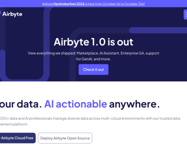 Uma plataforma de integração de dados open-source que facilita a conexão e a movimentação de informações entre diferentes fontes e destinos.