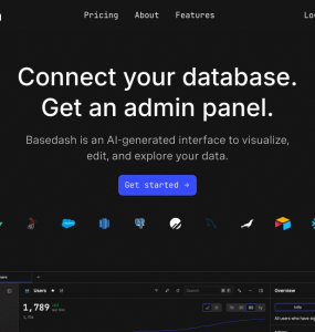 Uma interface gerada por inteligência artificial para facilitar a interação com seu banco de dados.