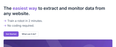 Extraia e monitore informações de qualquer site de forma simples e prática.