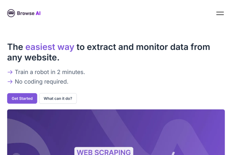 Extraia e monitore informações de qualquer site de forma simples e prática.
