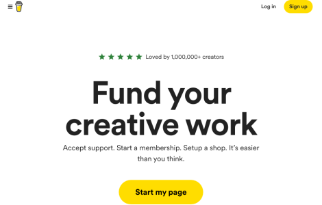 Receba apoio e crie uma comunidade de fãs que contribuem para o seu trabalho de forma simples e direta.