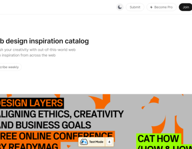 Um catálogo de inspirações para design de sites