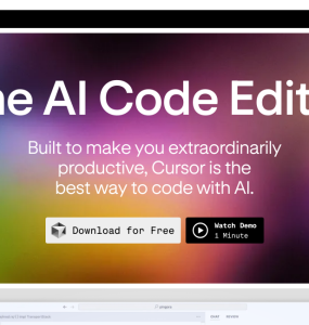 Um editor de código que utiliza inteligência artificial para facilitar a programação e aumentar a produtividade dos desenvolvedores. Ideal para quem busca agilidade e eficiência no dia a dia.