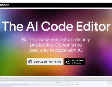 Um editor de código que utiliza inteligência artificial para facilitar a programação e aumentar a produtividade dos desenvolvedores. Ideal para quem busca agilidade e eficiência no dia a dia.