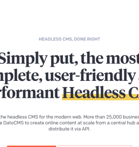 Um CMS headless que realmente funciona