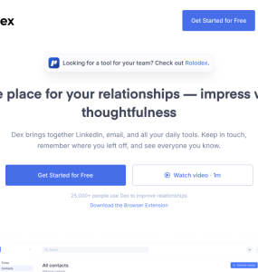 Um CRM pessoal que te ajuda a lembrar de manter contato com as pessoas importantes da sua vida.