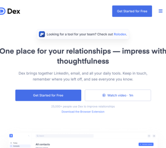Um CRM pessoal que te ajuda a lembrar de manter contato com as pessoas importantes da sua vida.