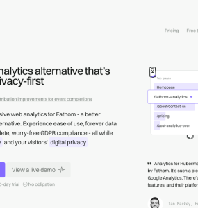 Uma alternativa simples e focada na privacidade para quem busca uma ferramenta de análise de dados.