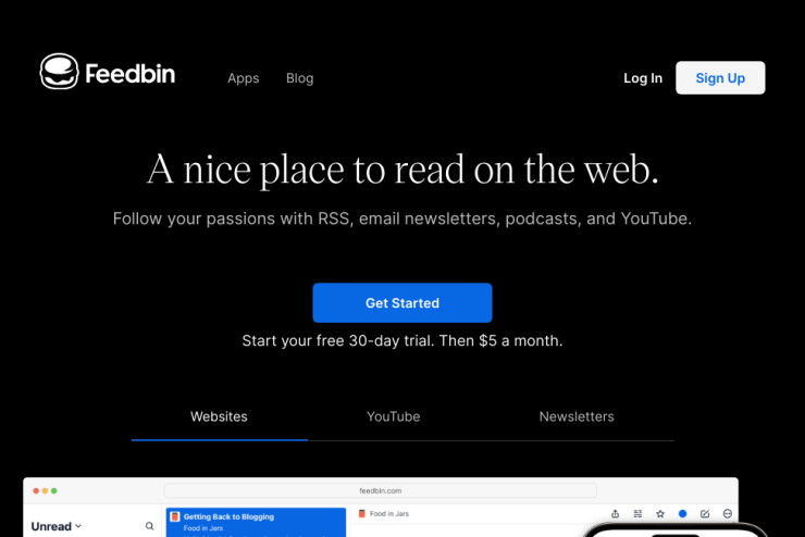 Um ótimo espaço para acompanhar suas leituras na internet de forma prática e organizada.