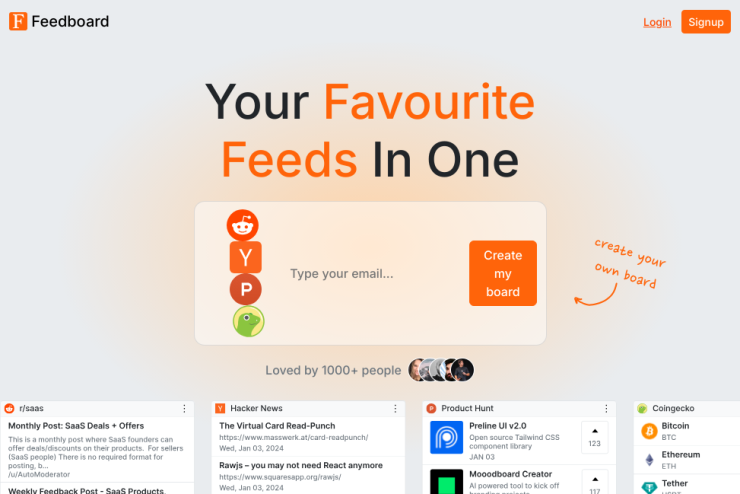 Centralize todos os seus feeds favoritos em um só lugar e tenha acesso rápido às suas atualizações preferidas de forma prática e organizada.