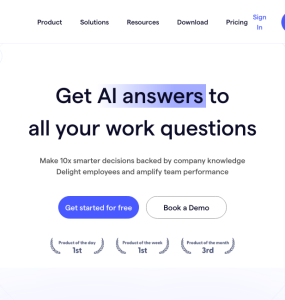Encontre respostas rápidas para todas as suas dúvidas de trabalho com a ajuda da inteligência artificial.