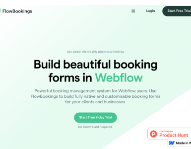 Crie formulários de reserva de forma simples e prática no Webflow