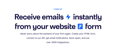 Receba facilmente e-mails e mensagens diretamente do seu formulário HTML