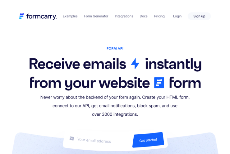 Receba facilmente e-mails e mensagens diretamente do seu formulário HTML