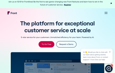 Uma plataforma moderna para atendimento ao cliente