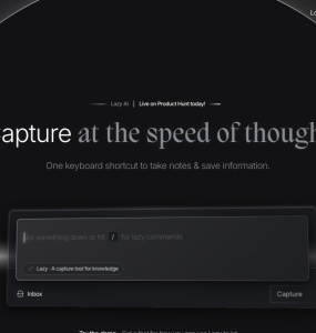 Capture suas ideias rapidamente e sem esforço