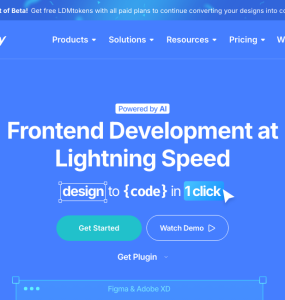 Transforme seu design em código com apenas um clique e simplifique o processo de desenvolvimento de forma rápida e prática.