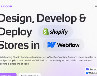 Crie lojas no Shopify usando a flexibilidade do Webflow e aproveite o melhor dos dois mundos para impulsionar suas vendas online.