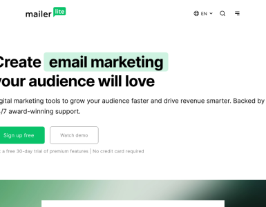 Crie newsletters por e-mail