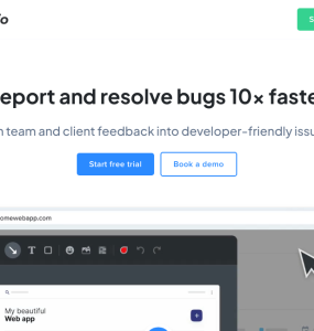 Envie feedbacks e relatórios de bugs diretamente do seu site