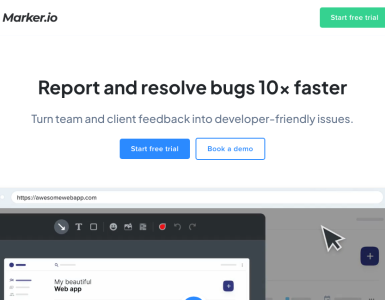 Envie feedbacks e relatórios de bugs diretamente do seu site