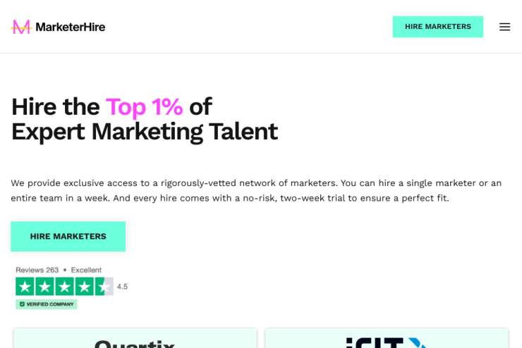 Conecte empresas a profissionais de marketing qualificados