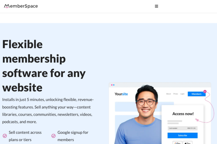 Software para criar sites de membros