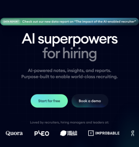 Ferramenta que utiliza inteligência artificial para registrar automaticamente suas anotações de entrevistas