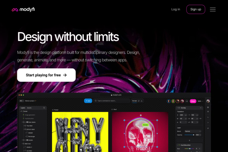 Crie designs de forma livre e sem barreiras