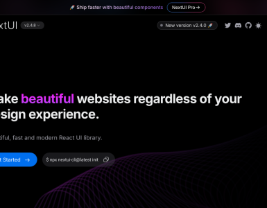 Uma biblioteca de UI para React que combina design moderno e desempenho ágil