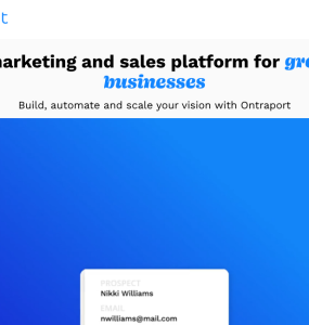Uma plataforma de vendas e marketing ideal para empresas em crescimento