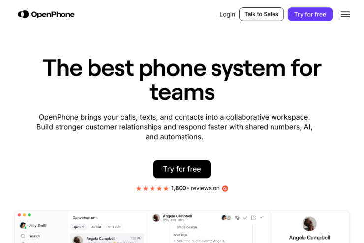 Uma solução completa de telefonia para equipes