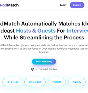 Encontre facilmente a conexão perfeita entre anfitriões de podcasts e convidados