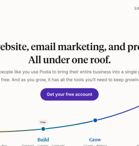Crie sua presença online com uma plataforma que une site