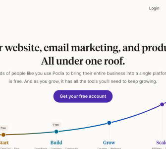 Crie sua presença online com uma plataforma que une site