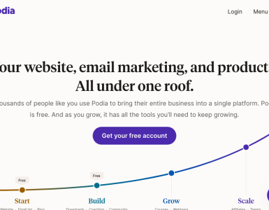 Crie sua presença online com uma plataforma que une site