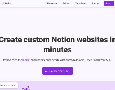 Crie sites personalizados em poucos minutos