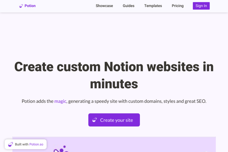 Crie sites personalizados em poucos minutos