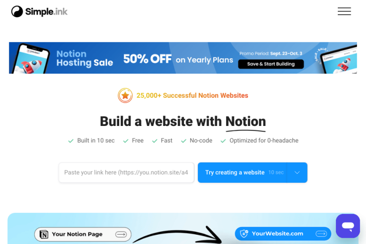 Construa sites de forma descomplicada usando Notion. Ideal para quem busca uma solução prática e rápida para criar páginas na web.