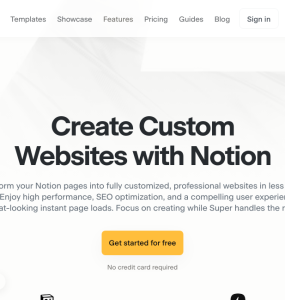 Crie sites de forma simples e rápida usando Notion