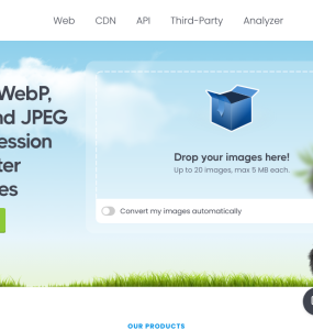 Compressão eficiente de imagens nos formatos WebP