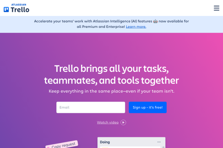 Gerencie os projetos da sua equipe de qualquer lugar e mantenha tudo organizado de forma simples e prática.