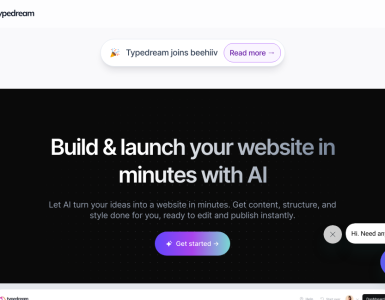 Crie e lance seu site em poucos minutos usando inteligência artificial. É rápido e descomplicado!