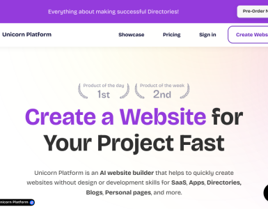 Crie rapidamente um site para o seu projeto e comece a compartilhar suas ideias com o mundo de forma simples e prática.