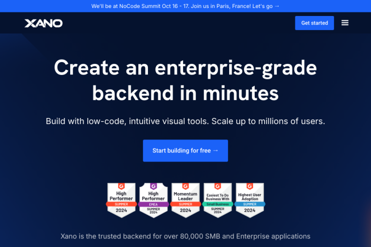 Crie o backend sem código para impulsionar e escalar qualquer aplicativo de forma simples e prática.